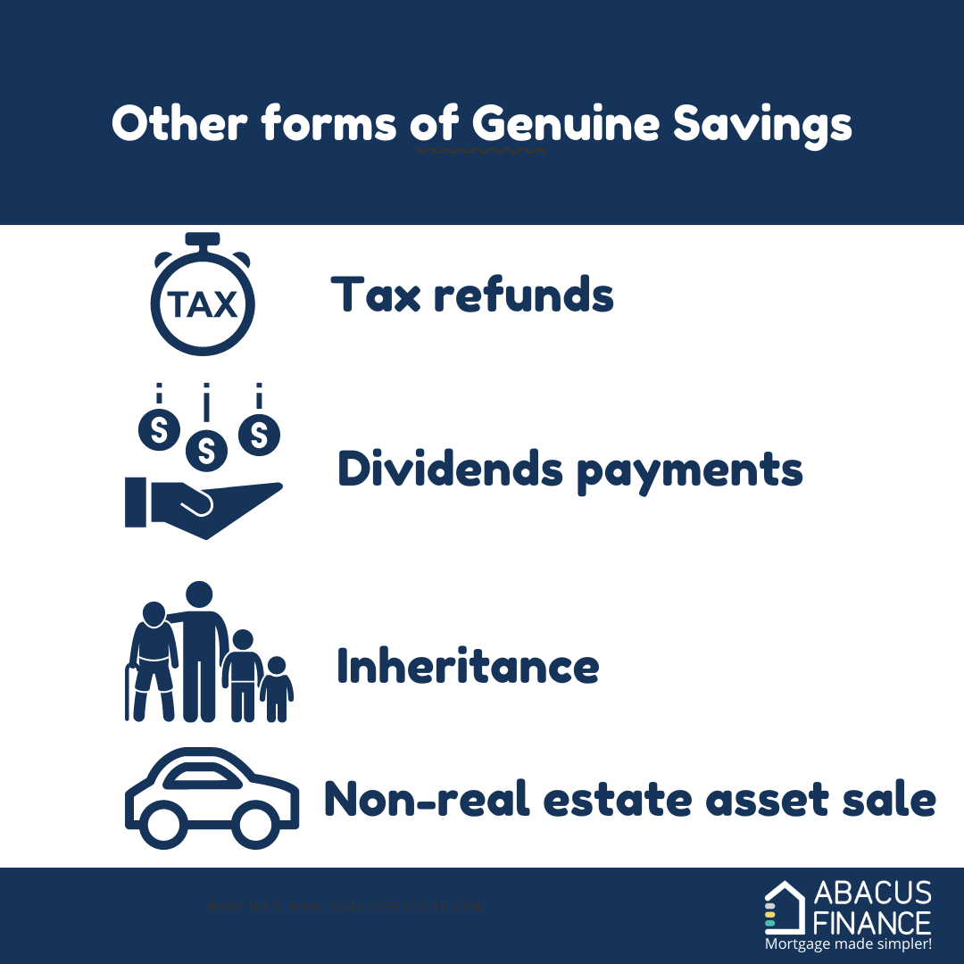 Other examples of genuine savings