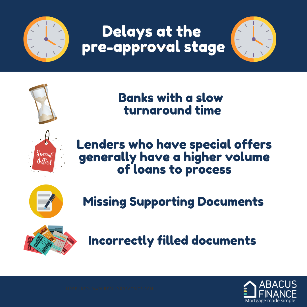 What causes delays at the unconditional approval stage